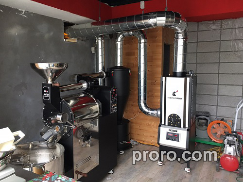 BEANMASTER 咖啡烘焙机 除烟消味 后燃机 安装案例 - Weed Bean Coffee咖啡工作室。