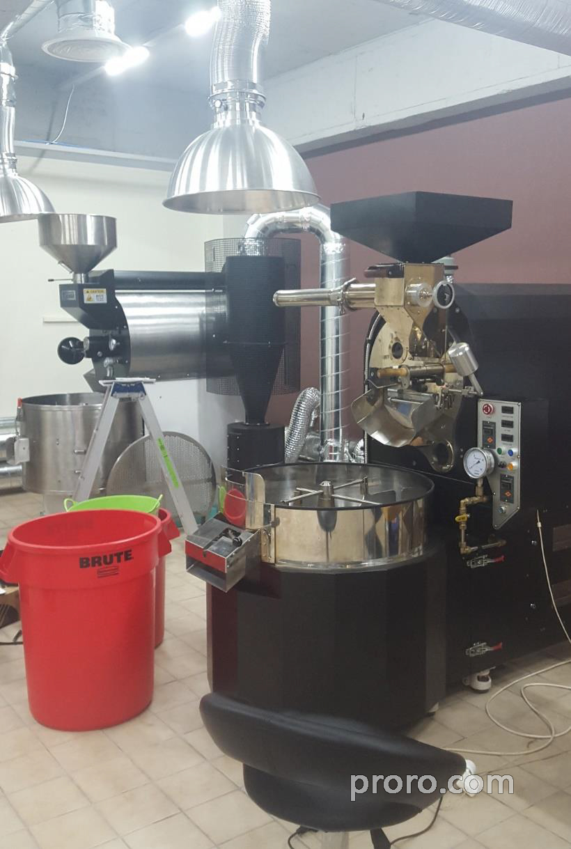 BUHLER 布勒咖啡烘焙机 安装  除烟消味 后燃机 案例 - coffee_shinhwa 咖啡烘焙工厂