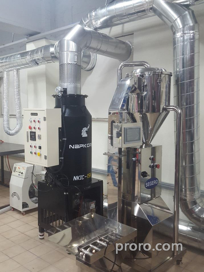 BUHLER 布勒咖啡烘焙机 安装  除烟消味 后燃机 案例 - coffee_shinhwa 咖啡烘焙工厂。