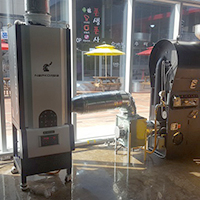 DIEDRICH 戴奇咖啡烘焙机 无烟无味 后燃机 安装案例 - 2run Coffee咖啡店