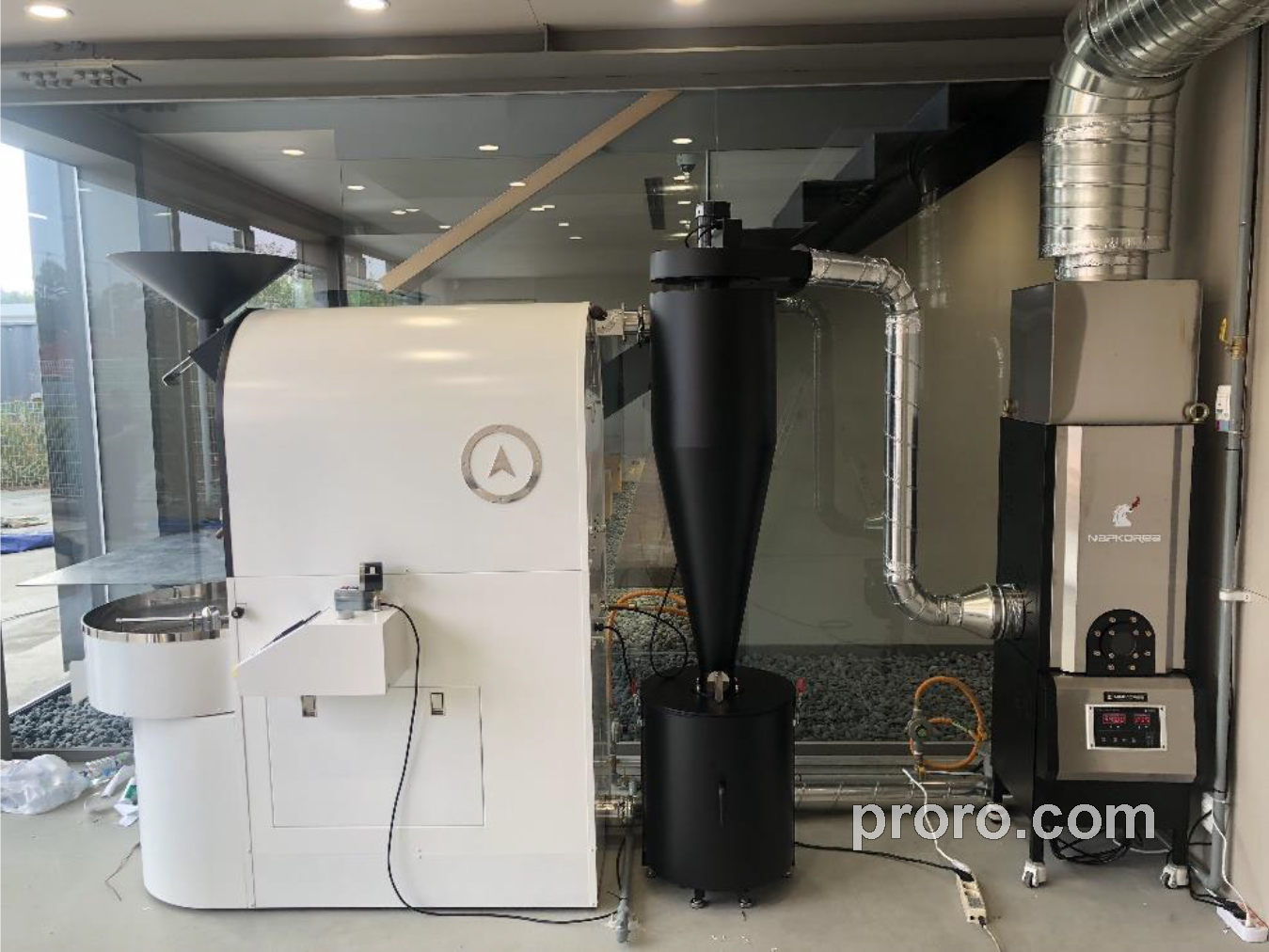 EASYSTER 咖啡烘焙机 消烟消味 后燃机 安装案例 - CAFE JINJUNGSUNG咖啡工厂店。