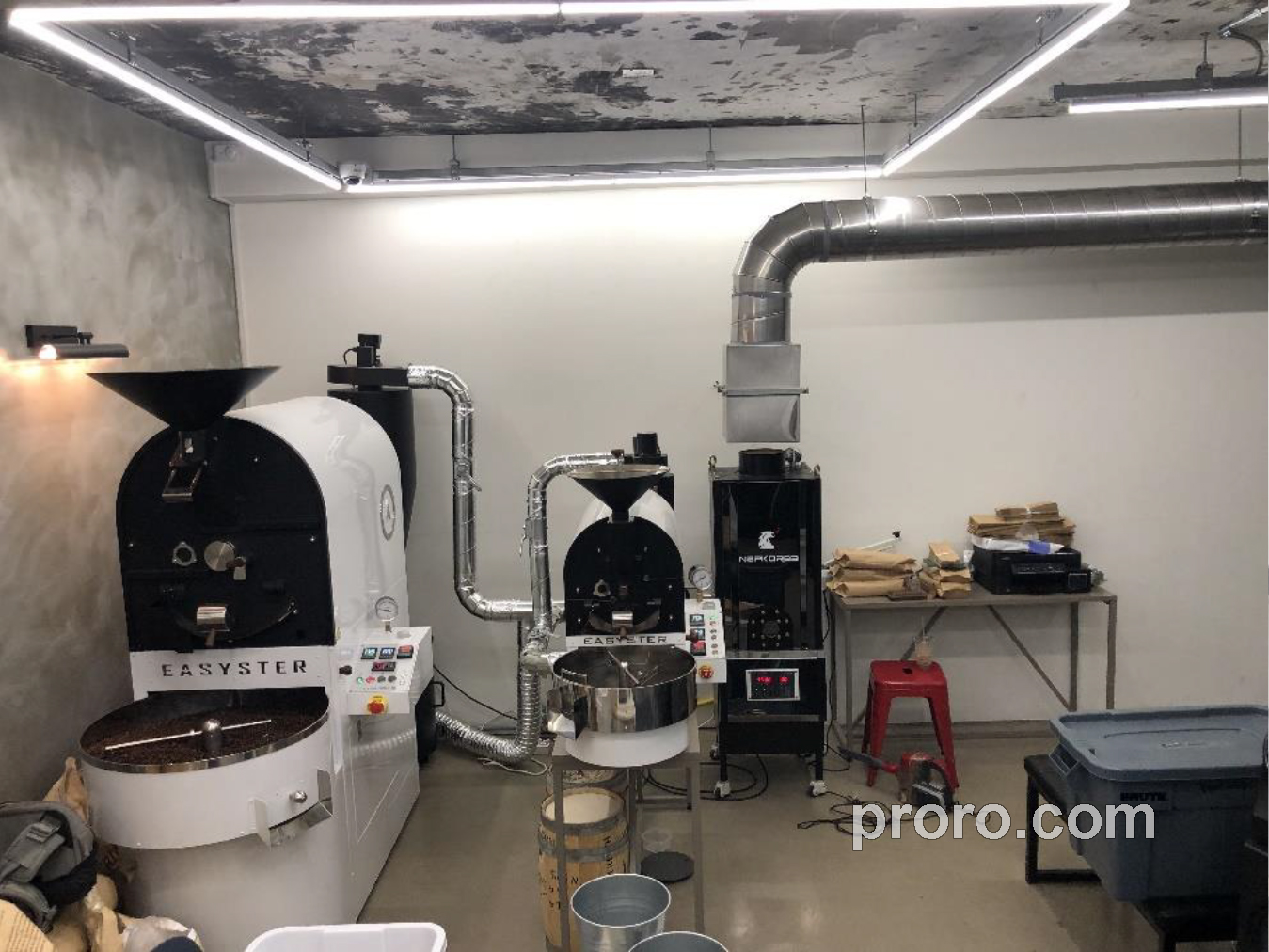 EASYSTER 咖啡烘焙机 除烟除味 后燃机 安装案例 - CAFE NAMSAN咖啡工作室。