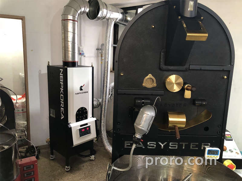 EASYSTER 咖啡烘焙机 咖啡烘焙烟处理 后燃机 安装案例 - 咖啡农场的一天咖啡工作室