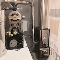 FUJIROYAL 富士皇家咖啡烘焙机 消烟除味 后燃机 安装案例 - steam engine咖啡馆