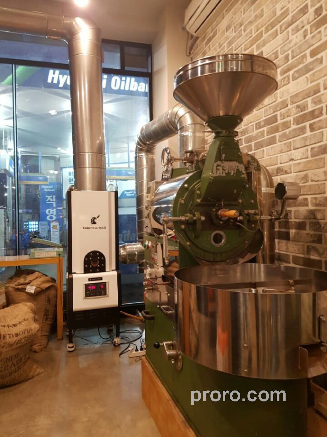 FUJIROYAL 富士皇家咖啡烘焙机 除烟除味 后燃机 安装案例 - 咖啡散步咖啡店