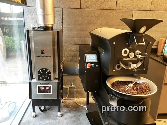 GIESEN 吉森咖啡烘焙机 消烟除味 后燃机 安装案例 - 121COFFEE咖啡店。