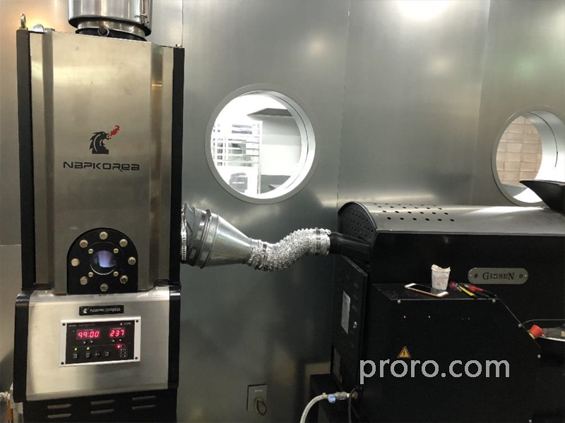 GIESEN 吉森咖啡烘焙机 除烟除味 后燃机 安装案例 - CAFE DE ANTETI咖啡工作室