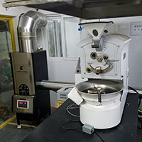 广州印格咖啡 安装NKIC-5K(5公斤) 消烟消味后燃机 安装案例