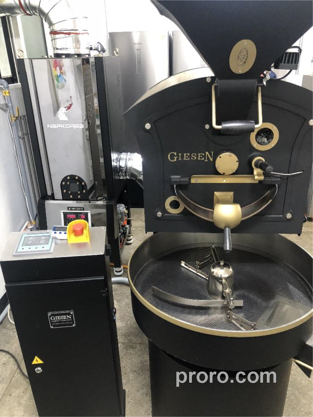 GIESEN 吉森咖啡烘焙机 消烟除味 后燃机 安装案例 - Quartz Coffee咖啡店