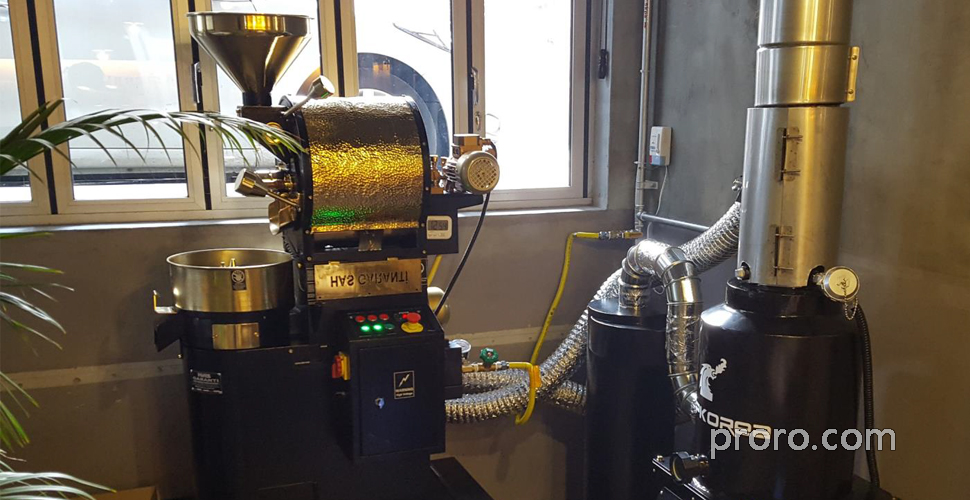 HASGARANTI 咖啡烘焙机 咖啡烘焙烟处理 后燃机 安装案例 - Lga Coffee咖啡店