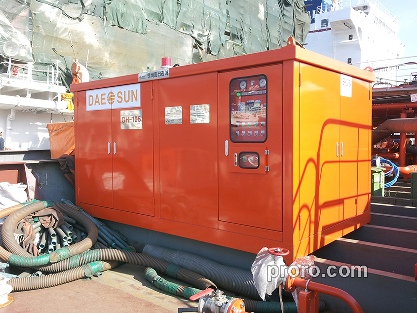 Daesun造船(株)直接式燃气加热器 400,000Kcal/h 工程案例