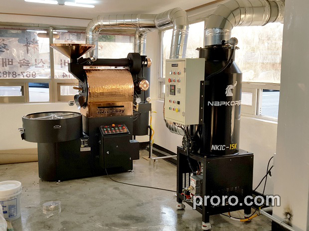 OZTURKBAY咖啡烘焙机 消烟除味 后燃机 安装案例 - BENOVIXEN咖啡工作室 
