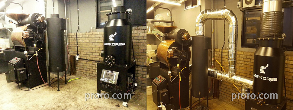 OZTURKBAY 咖啡烘焙机 除烟消味 后燃机 安装案例 - COFFEE DE MAN咖啡店