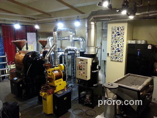 OZTURKBAY 咖啡烘焙机  消烟消味 后燃机 安装案例 - FIC KOREA咖啡店。