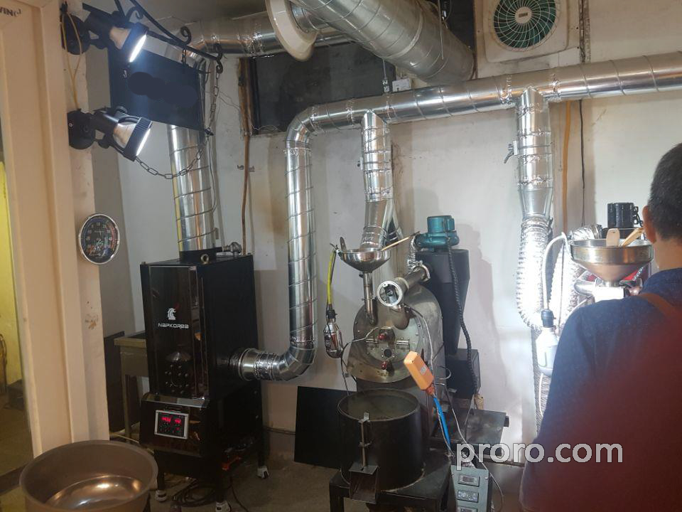 PROASTER 泰焕咖啡烘焙机 安装 除烟净化 后燃机 安装案例 - PP Coffee咖啡工作室