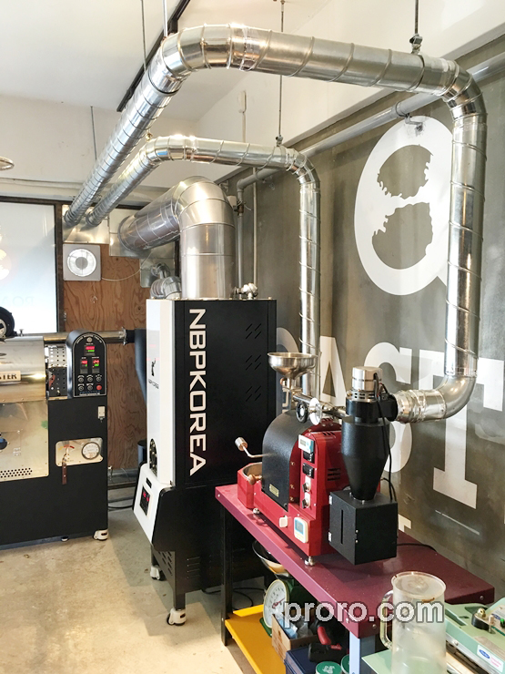  PROASTER 泰焕咖啡烘焙机 消烟除味 后燃机 安装案例 - Roasting Point咖啡店。