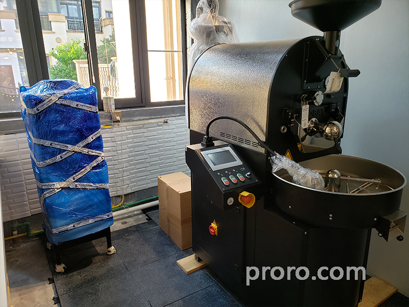 PROBAT / FUJIROYAL 富士皇家咖啡烘焙机 后燃机 安装案例 - 上海蓝莓咖啡工作室