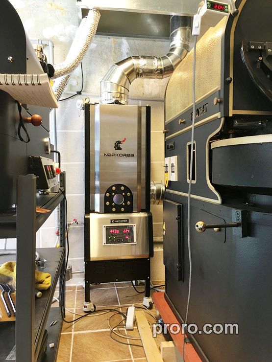 PROBAT 咖啡烘焙机 除烟消味 后燃机 安装案例 - COFFEE DULCE咖啡工作室。