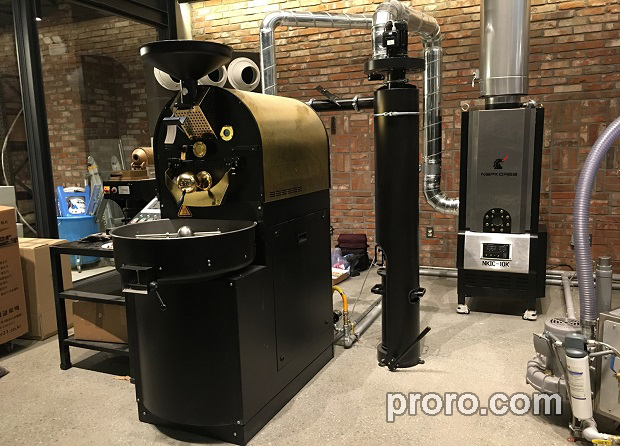 PROBAT 咖啡烘焙机 无烟无味 后燃机 安装案例 - EDIYA COFFEE咖啡工厂店