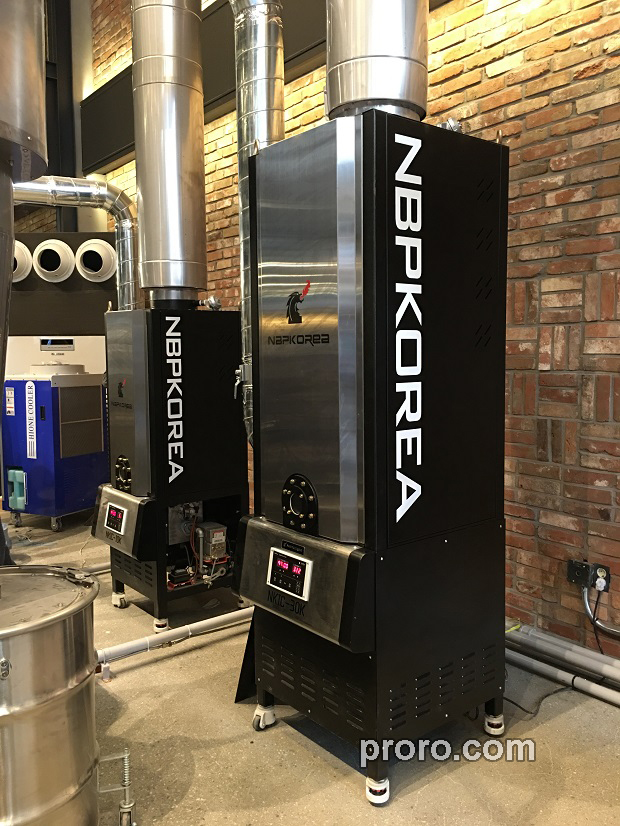  PROBAT 咖啡烘焙机 无烟无味 后燃机 安装案例 - EDIYA COFFEE咖啡工厂店。