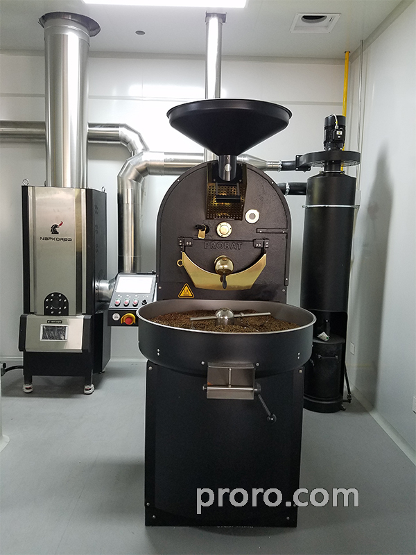 PROBAT / FUJIROYAL 富士皇家咖啡烘焙机 后燃机 安装案例 - 杭州诗瓦娜咖啡工厂店