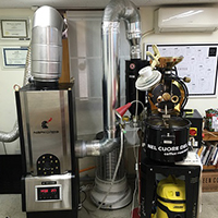 TOPER 咖啡烘焙机 除烟消味 后燃机 安装案例 - Nelkoure Dell Coffee咖啡店